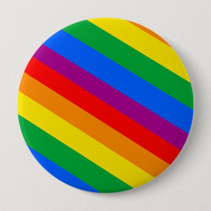 GLBT Pride Stripes 2 10 Cm Round Badge
