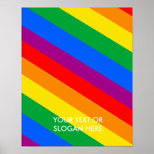 GLBT Pride Stripes 2 Poster