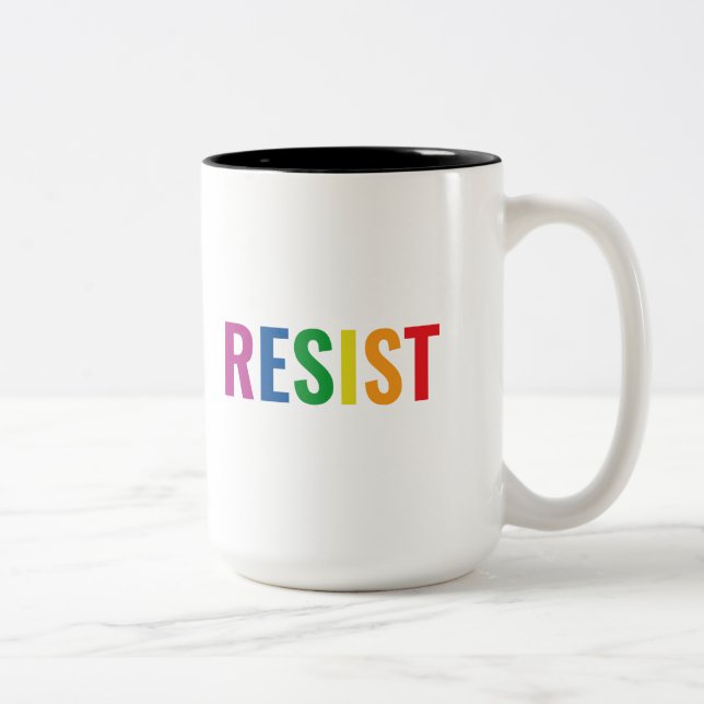 Glbt Resist Two-Tone Coffee Mug (Right)