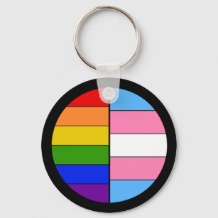 GLBT Solidarity Keychain (Button Style)