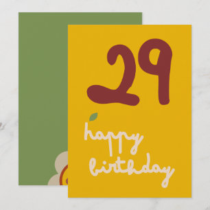 GLEAM GLADE - Birthday Floral Invitation Card