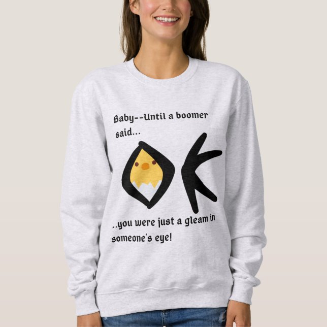 'Gleam in Eye' Basic Sweatshirt Boomeranged (Front)