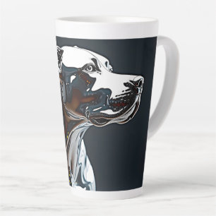 Gleaming Chrome Canine Latte Mug