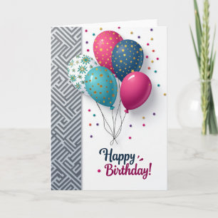 Gleaming Sphere Birthday Card