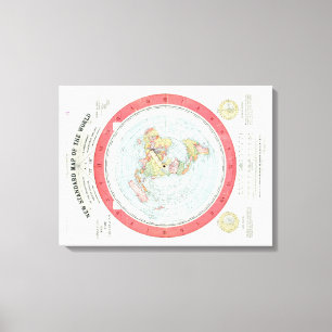 Gleason's NEW STANDARD MAP OF THE WORLD - Canvas Print