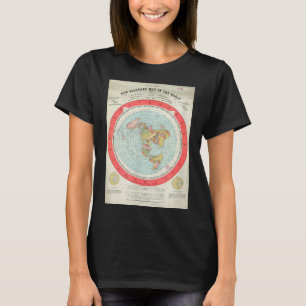 Gleason's New Standard Map Of The World - Flat Ear T-Shirt