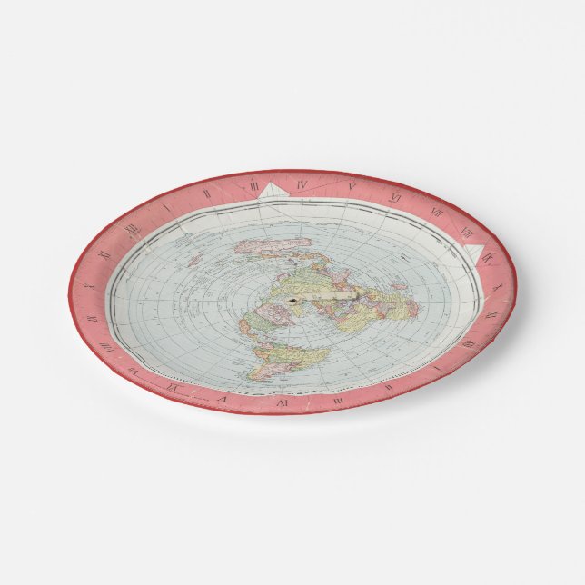 Gleason's 'NEW STANDARD MAP' Paper Plates (Angled)