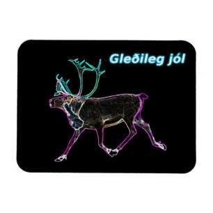 Gleðileg jól - Electric Caribou Magnet