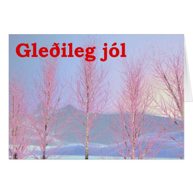 Gleðileg jól - Raspberry Creme Birch (Front Horizontal)