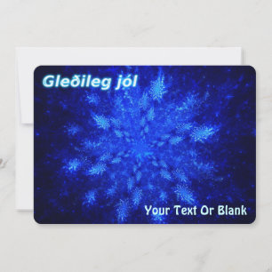 Gleðileg jól - Snowburst Holiday Card