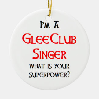 glee club singer ceramic tree decoration