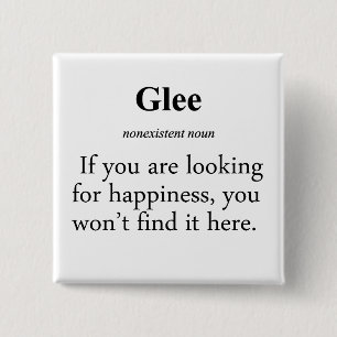 Glee Definition 15 Cm Square Badge