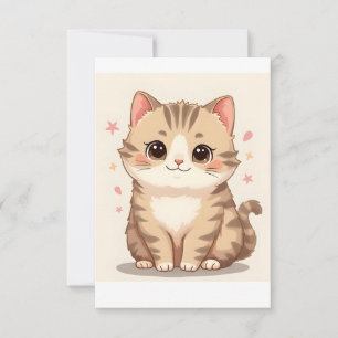 Gleeful Cat: Sweet Kawaii Kitten Art for Any Room Announcement