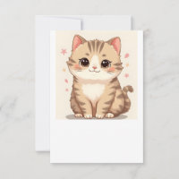 Gleeful Cat: Sweet Kawaii Kitten Art for Any Room
