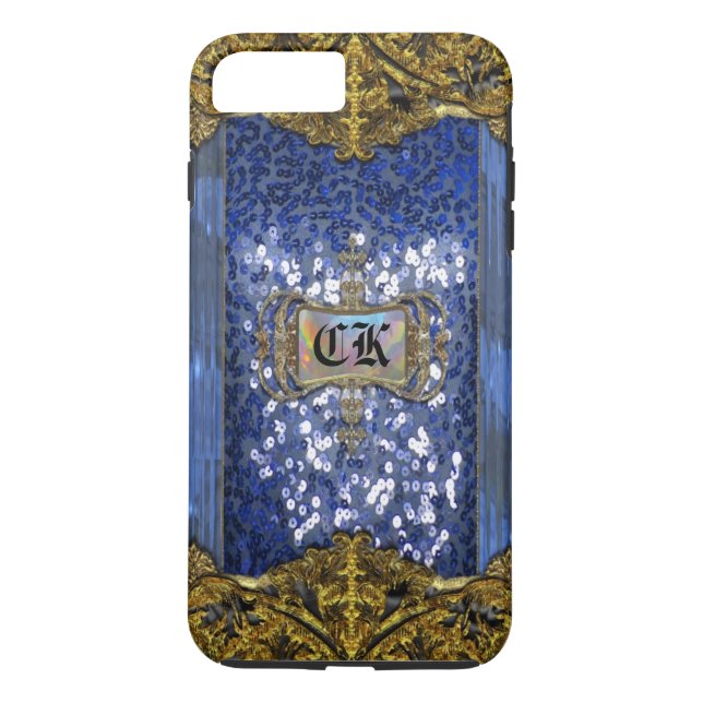 Gleemshore Saph Elegant Monogram Plus Case-Mate iPhone Case (Back)