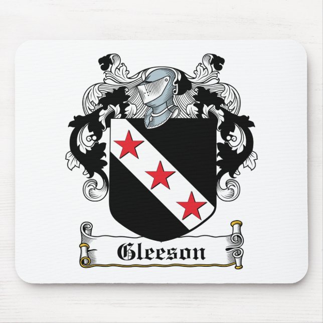 Gleeson Family Crest Mouse Mat (Front)