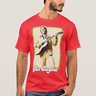 Glen Campbell Retro 70s Style Fan Design T-Shirt