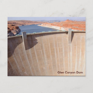 Glen Canyon Dam and Lake Powell Postcard