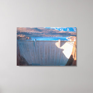 Glen Canyon Dam on the Colorado River at Page, Canvas Print