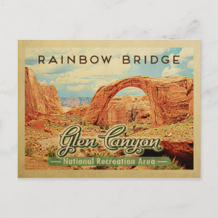 Glen Canyon National Recreation Vintage Travel Postcard
