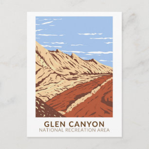 Glen Canyon Navajo Sandstone Vintage Postcard
