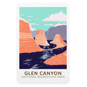 Glen Canyon Reflection Canyon Vintage Magnet