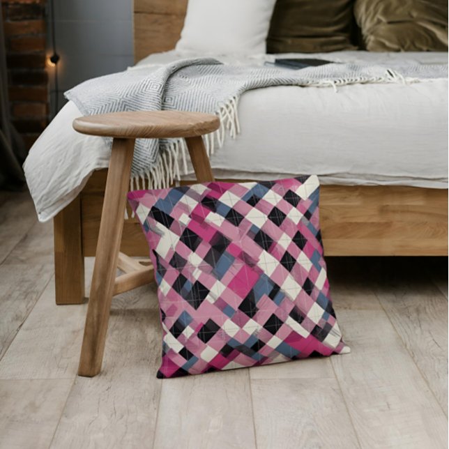 Glen check pattern cushion (Creator Uploaded)