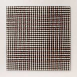 Glen Check Plaid Fashion Print Jigsaw Puzzle