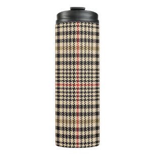 Glen Check Plaid Pixel Art Thermal Tumbler