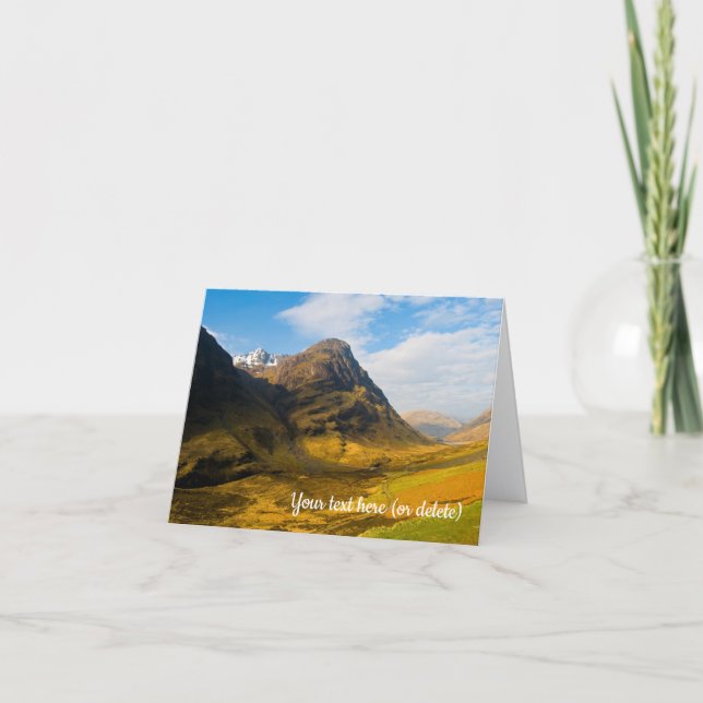 Glen Coe, Scotland Greeting card (Front)