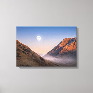 Glen Etive Moon  Canvas Print