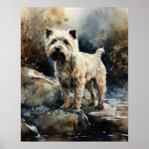 Glen Of Imaal Terrier Dog Art Print Poster