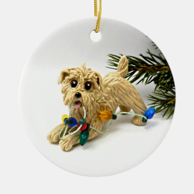 Glen of Imaal Terrier Dog Christmas Ornament (Front)