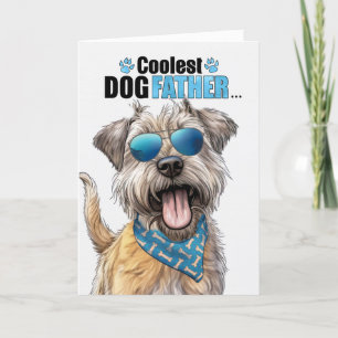 Glen of Imaal Terrier Dog Coolest Dad Father's Day Holiday Card