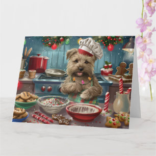 Glen of Imaal Terrier Holiday Baking: Festive Card