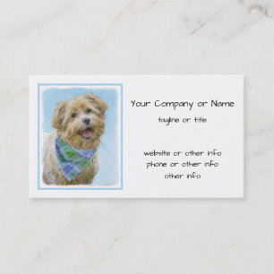 Glen of Imaal Terrier Painting - Original Dog Art Business Card