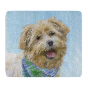Glen of Imaal Terrier Painting - Original Dog Art Cutting Board