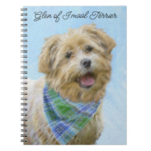 Glen of Imaal Terrier Painting - Original Dog Art Notebook