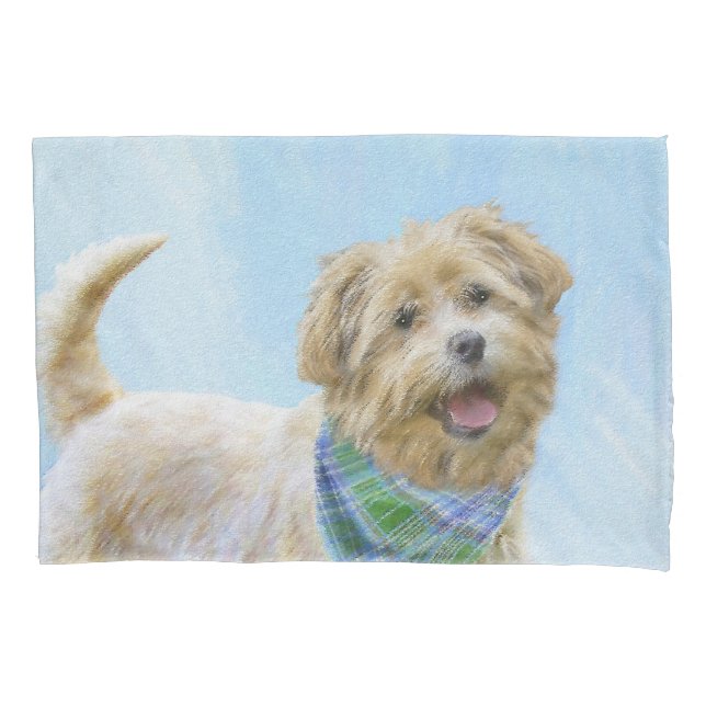 Glen of Imaal Terrier Painting - Original Dog Art Pillowcase (Front)