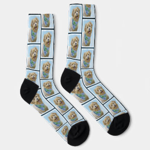 Glen of Imaal Terrier Painting Original Dog Art Socks