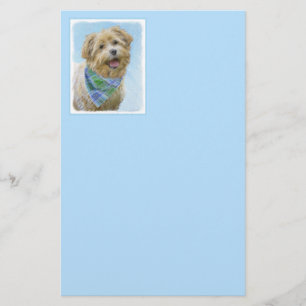 Glen of Imaal Terrier Painting - Original Dog Art Stationery