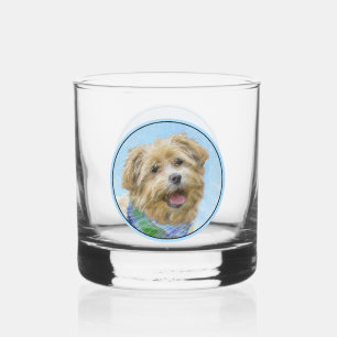 Glen of Imaal Terrier Painting - Original Dog Art Whiskey Glass