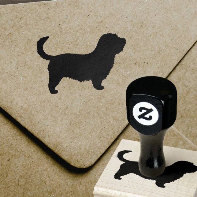 Glen of Imaal Terrier with Long Tail Silhouette Rubber Stamp (Creator Uploaded)
