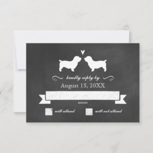 Glen of Imaal Terriers Wedding Reply RSVP Card