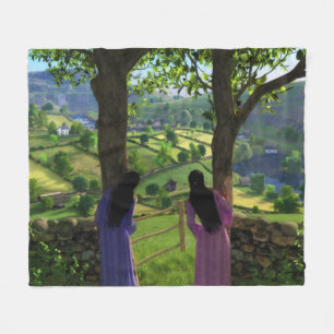 Glen of the Twins Fleece Blanket