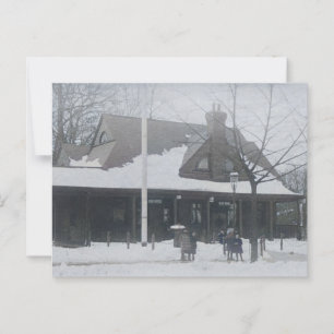 Glen Ridge NJ Post Office Train Station 1910s Postcard