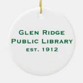 Glen Ridge Public Library Ornament (Back)