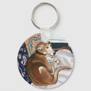 Glen the Lurcher Keychain