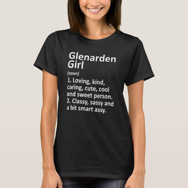 Glenarden Girl Md Maryland Funny City Home Roots T-Shirt (Front)