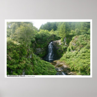 Glenashdale Falls, Isle of Arran, Scotland Poster